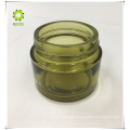 Frosted green glass cosmetic jar 100g 20g 50g cosmetic cream container